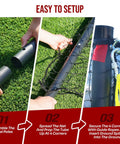 Step-by-step setup of Portable Baseball And Softball Batting Cage 22ft By 12ft By 8ft With Pitching Machine Hole Detachable Door