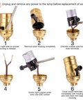 Step-by-step guide for Two Pack 3 Way Lamp Socket Replacement For Medium Base Lamps Interior Use Only Incandescent Socket Holder