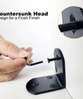 Close-up of hand using hex wrench with 860 Piece All In One Metric M2 M3 M4 M5 Hex Socket Flat Head Screws Bolts Nuts Washers Kit.