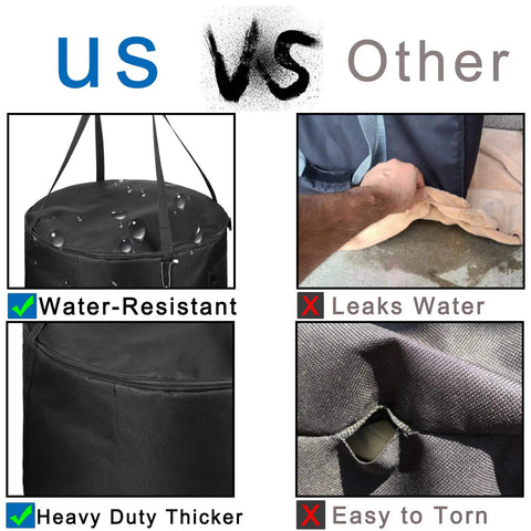 Beefy Heavy Duty Water Resistant Carrying Bag for 19 Inch Outdoor Propane Fire Pit and Fire Bowl with water-resistant feature