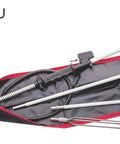 Travel-Ready Glass-Fiber Hawaiian Sling With 3-Piece Modular Poles disassembled in carry bag, visible harpoon head and extensions.