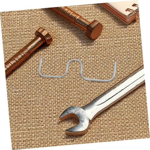 Set Of 10 Fruit Tree Pullers And Branch Spreader Tools, silver wire on textured surface with wrench and bolts