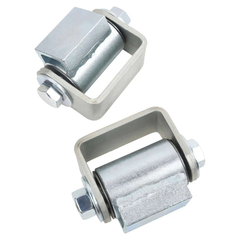 Two Pairs Heavy Duty Weld On Gate Hinges With Sealed Bearings, Adjustable 3.5 To 4 Inch Gap, Zinc Plated, Grade 5 3/4 Inch Bolts