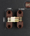 Six Pack 0 to 180 Degree Cross Hinge Kit With Plastic Folding Barrel Hidden Concealed Door Hinges detailed view