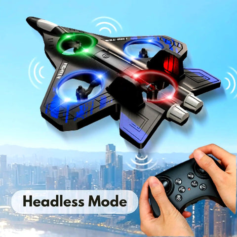 Foam Remote Control Airplane For Kids And Adults Newbie Friendly Fighter Jet RC Plane With Light 360 Degree Flips Stunt Rolls