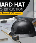 Full Brim Vented Construction Hard Hat With 6 Point Ratcheting System Meets ANSI Z89 1 OSHA Safety Helmet Carbon Fiber Look