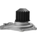 Premium Engine Cooling Water Pump For Chrysler Sebring 1996 To 2006 And Voyager 2000 To 2003, silver with black top, side view.