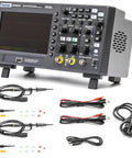 2 In 1 Oscilloscope And Arbitrary Waveform Generator With Beefy 150MHz Bandwidth Desktop DSO Style, accessories displayed