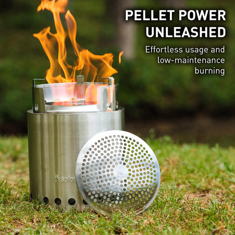 Pellet Adapter For Outdoor Camp Stoves Turns Your Campfire Into A Pellet Fueled Smokeless Safe Burn Stainless Steel 6.1 Inch