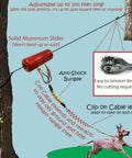 Anti Shock Dog Trolley Runner For Yard And Camping Heavy Duty Dog Gear With 100 Feet 150 Feet And 200 Feet Options Easy One Person Setup Trolley System Zipline For Small And Large Pups