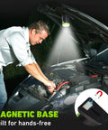 Rechargeable LED Work Light 360-Degree Rotatable With Magnetic Base And Clamp used for car repair at night, 800 lumens