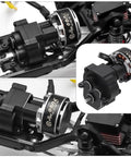 Close-up of Beefed Up 2205 2200KV Brushless Outrunner Motor With Mount And 30A ESC for TRX4M 1/18 RC Crawler Upgrade installation