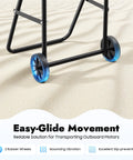 Outboard Motor Trolley Carrier Cart Foldable Engine Stand Built To Last For Boats Heavy Duty 30 HP Motors wheel detail
