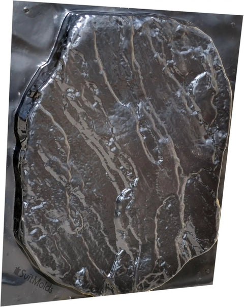 Front view of Big Flagstone Concrete Mold For DIY Stepping Stones, Durable ABS Plastic Paver Mold for Concrete Walkways and Garden Decor