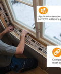 All Weather Flashing Tape 6 Inch By 75 Foot Roll With Adhesive Backed Split Liner Waterproof Seal For Doors Windows And Openings