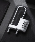 2 Pack 4 Digit Combination Cabinet Lock U Shaped Padlock With Adjustable Width For Gym Lockers And Outdoor Fences 0.6 Inch
