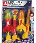 Hydro Water Rocket Set With 3 Easy To Use Rockets For Kids 8 And Up Includes Two 5.5 Inch Rockets And One 8.5 Inch Rocket Launcher Funnels And Quickstart Instructions For Next Level Science Fun package