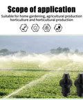 Image showing the scope of application for 100 Pack One Quarter Inch Drip Irrigation Plugs With Barbed End Caps in a green field.