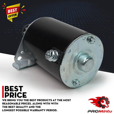 Close-up of 14 Tooth Starter Motor Replacement Fits 42 Inch Riding Lawn Mowers And Tractors With Briggs Stratton Intek IC OHV 17HP To 20HP Engines Replaces Bronco Pony Models Easy Install Durable Start