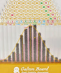 Simple Edition Pegboard Math Toy For Curious Minds Learn Pascal's Triangle Normal Distribution Binomial Theorem Row Totals And Power Of 2 And 11 Fibonacci Numbers And The Golden Ratio Star Of David Pattern 6.5 Inches Tall By 4.5 Inches Wide, Galton board