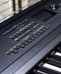 Close-up of DGX-670B 88 Key Weighted Digital Piano with CFX Grand Piano Sound and Acoustic Touch Action, control panel view
