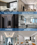 4 Pack 5 Or 6 Inch LED Recessed Retrofit Can Lights with Dimmable 12W in bedroom, dining room, hallway, and kitchen settings