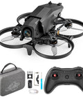 Beginner Friendly FPV Drone With Optical Flow Position Hold, T8S Transmitter, battery, and accessories