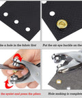 Using 301 Pcs Grommet Eyelet Pliers Tool Kit With 300 Metal Eyelets For Belt Shoes Clothes Fabric Leather DIY Repair