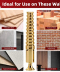 Ideal for drywall, concrete, wood, and brick use, showcasing Heavy Duty Expansion Anchors And Screws For Door Hinge Repair.