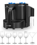 Electric Countertop Glassware Polisher Straight Up Makes Cleaning Your Favorite Tumblers A Total Game Changer with polished glassware.
