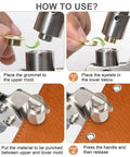 How to use guide for Rugged Grommet Kit For DIY Projects Three Eighths Inch 500 Eyelets And Grommets Pack No Pre Drill Required No Fuss Tarps