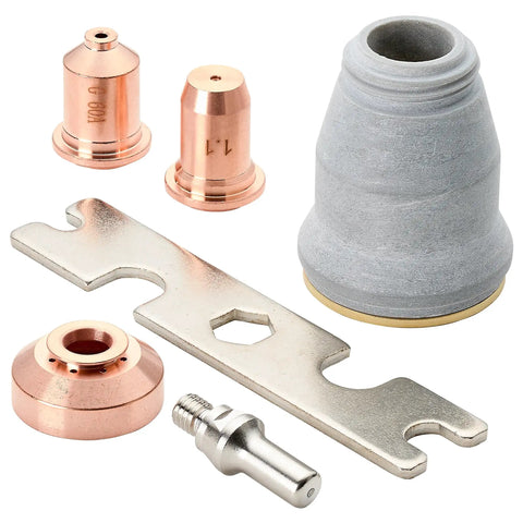60 Amp Non Touch Pilot Arc Plasma Cutter parts including PT60 torch attachments and tool