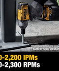 Using 20V Max Cordless 1/2 Inch Impact Wrench With 4 Speed High Torque Beefy Brushless Motor Hog Ring Anvil LED Light on metal bolt