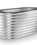 Galvanized Raised Garden Bed Kit 4 By 2 By 2 Feet Outdoor Planter For Vegetables And Flowers Large Silver Metal Garden Box