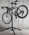 Pro Grade Bike Repair Stand With 360 Degree Clamp And Spinner Knob For Precise Closure Adjustable Frame Height From 42 To 65 Inches