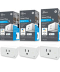 3-pack Indoor Smart Plug With Bluetooth And WiFi, Voice Controlled Outlet for Holiday Lights and Everyday Devices, product shown