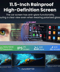 11.5 Inch Wireless CarPlay Screen For Cars Ultra Wide 1920x720 HD Display with IPS and Anti-Glare Features