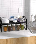 Expandable Cabinet Storage Shelf Organizer Rack Built Tough And A Real Workhorse Heavy Duty Steel Stackable For Kitchen Pantry Garage Spice Rack