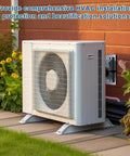 Built Tough HVAC Wall Penetration Cover And Line Set Cover Kit Crafted From UV Resistant ABS For Solid AC Duct Coverage With A Quick Seal That Works Like A Charm In Sleek Grey on a patio.