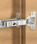 Face Frame Inset Cabinet Hinge Set 2 Pack Soft Close Silent 6 Way Adjustable 105 Degree for Kitchen Cabinets Bookcases And Wardrobes