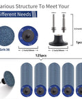 2 Inch Die Grinder Sanding Discs Set With 125Pcs 36 Grit Zirconia Roll Lock Discs And One Quarter Inch Holder for metal deburring.