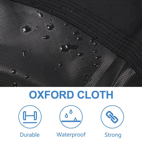 Close-up of durable waterproof oxford cloth used in 40 Inch Saucer Tree Swing For Kids With Heavy Duty Steel Frame Foam Padding Braided Ropes And Secure Metal Rings Easy Setup Outdoor Round Swing With Adjustable Straps For Super Sturdy Backyard Fun For The Whole Crew