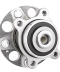 Close-up of two pack premium quality rear wheel bearing hub assembly replacement fits Acura TSX 2004 2005 2006 2007 2008 and Honda Accord 2005 2006 2007 direct fit wheel hub bearing set.