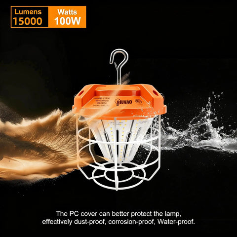 Boss Level 100W LED Work Light Pumping Out 15000 Lumens Straight Fire Illumination Rock Solid IP65 Waterproof Rated Linkable Plug And Go Setup For Any Grindy Job Site Hustle