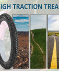 Image showing 2 Pack 20x1.75 Bike Tires With Tubes And Levers For 20x1.5 1.75 1.95 Rims Durable Nylon And Rubber Tire Set.