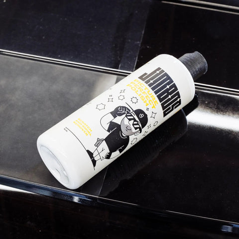 Picture Perfect Polish One Step Correction For All Paint Finishes Removes Swirls Scratches And Oxidation In One Easy Step Safe On Clear Coat Single Stage And Ceramic Coatings Delivers Showroom Shine Slick Gloss Ready For Protection, 16 oz bottle on black paint