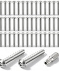 Snag This Solid 50 Pack Of 1/4-20 X 1-1/2 Inch Security Machine Screws With Matched T-27 Bit Tamper Proof Anti Theft Fasteners.