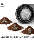 Chestnut C3S Manual Coffee Grinder With All Metal Aluminum Body Conical Burr Hand Coffee Grinder Adjustable Grind Settings guide