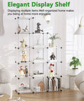 Versatile 12 Cube Storage Organizer For Home And Office DIY Cube Shelving System Plastic Stackable Cubes in white color