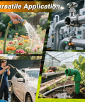 Heavy Duty 1/2 Inch NPT Stainless Steel Swivel Joint for Hose Reels, Leak Proof, High Pressure, 316 Stainless, Grease Fitting, Smooth Ball Bearing Rotation used in garden, car wash, and irrigation